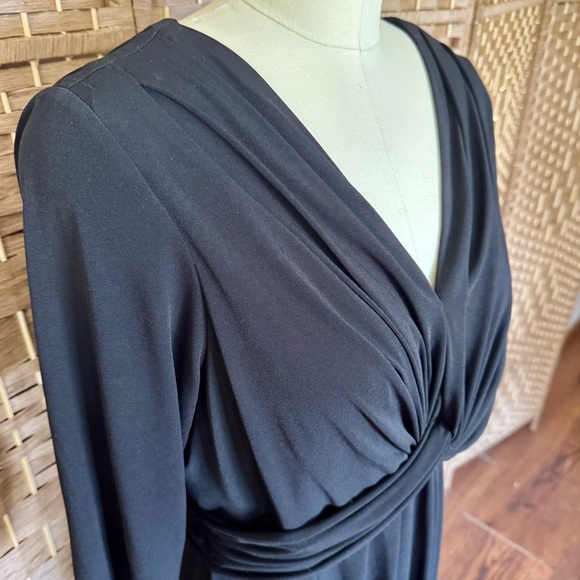 EUC Suzi Chin little black cocktail dress 14W - Picture 3 of 12